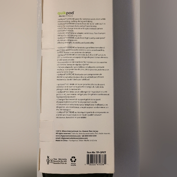 (NEW) Received as a gift never used.Quick Pod Digipower Selfie Extreme - Picture 3 of 12